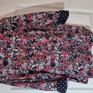 Cottage Core Boho 100% Cotton No Iron Button Down XL